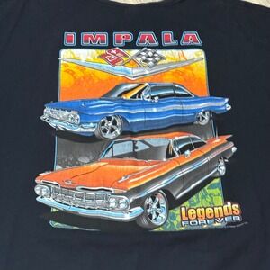 Gildan Impala Legends Forever Graphic Tee‎ Car Racing Black 3XL lowriders